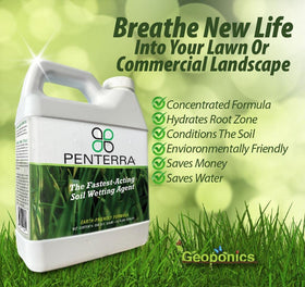 Endurant Penterra erosion control shows reduced runoff and soil stability.