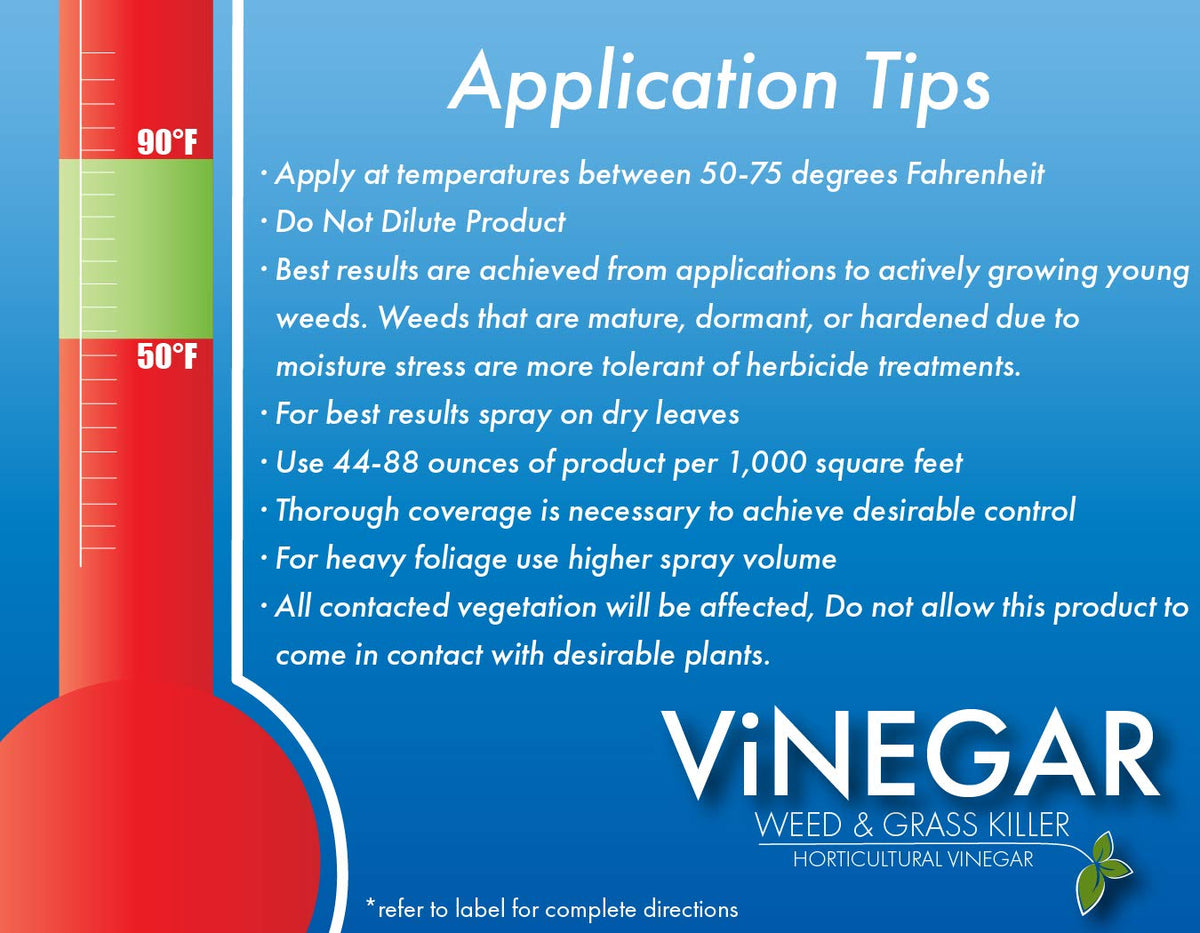Energen Vinegar Weed Killer used on sidewalk edges near plants