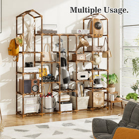 EnHomee multi-tier plant shelf showing living room versatility.