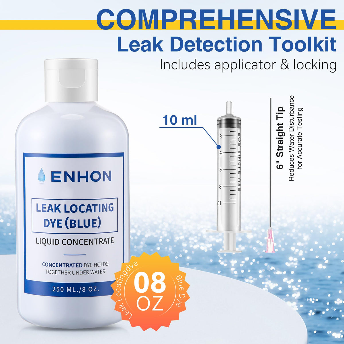 Enhon precision applicator 10 ml enables controlled dye release.