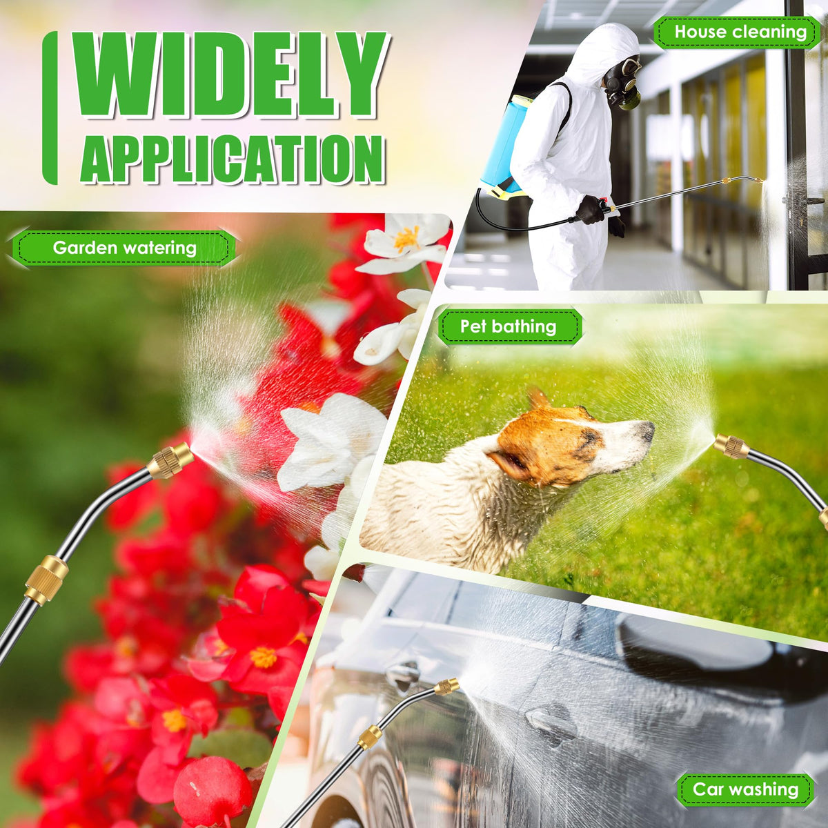 Enhon multipurpose sprayer kit ideal for garden, greenhouse, and cleaning jobs.