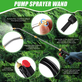 Enhon PVC hose included supports flexible connections for spray tasks.