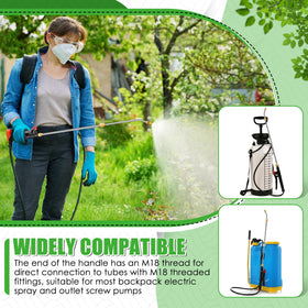 Enhon rustproof stainless steel wand resists wear during garden spraying.