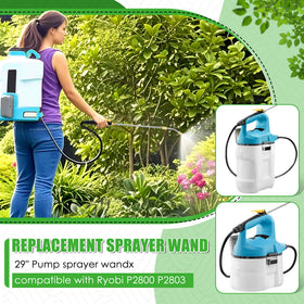 Enhon Ryobi-compatible wand with lock switch reduces fatigue