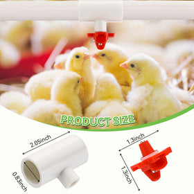Enhon stainless steel nipples provide durable water release for reliable flock hydration.