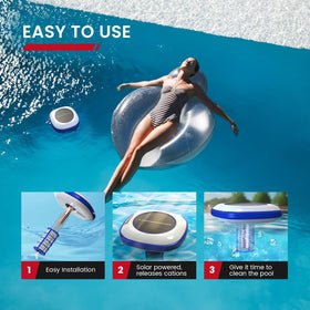 Enhulk Solar Pool Ionizer compatibility above-ground demonstrates versatile pool compatibility.