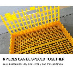 Enjoy Plush Poultry Carrier Crate ventilation closeup demonstrates airflow and durability