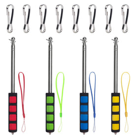 Enjoyist flagpoles extended to 63 inches for clear outdoor visibility.