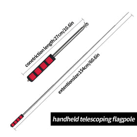 Enjoyist stainless steel pole with non-slip sponge handle for comfortable grip.