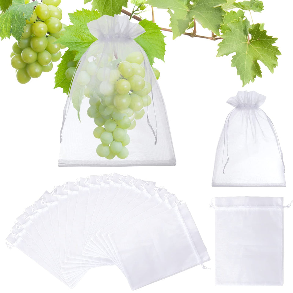 ENNIYU 6x9 inch fruit netting bag protects grapes with breathable mesh