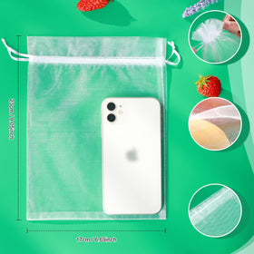 ENNIYU 6x9 inch fruit netting bag for mangoes with drawstring closure