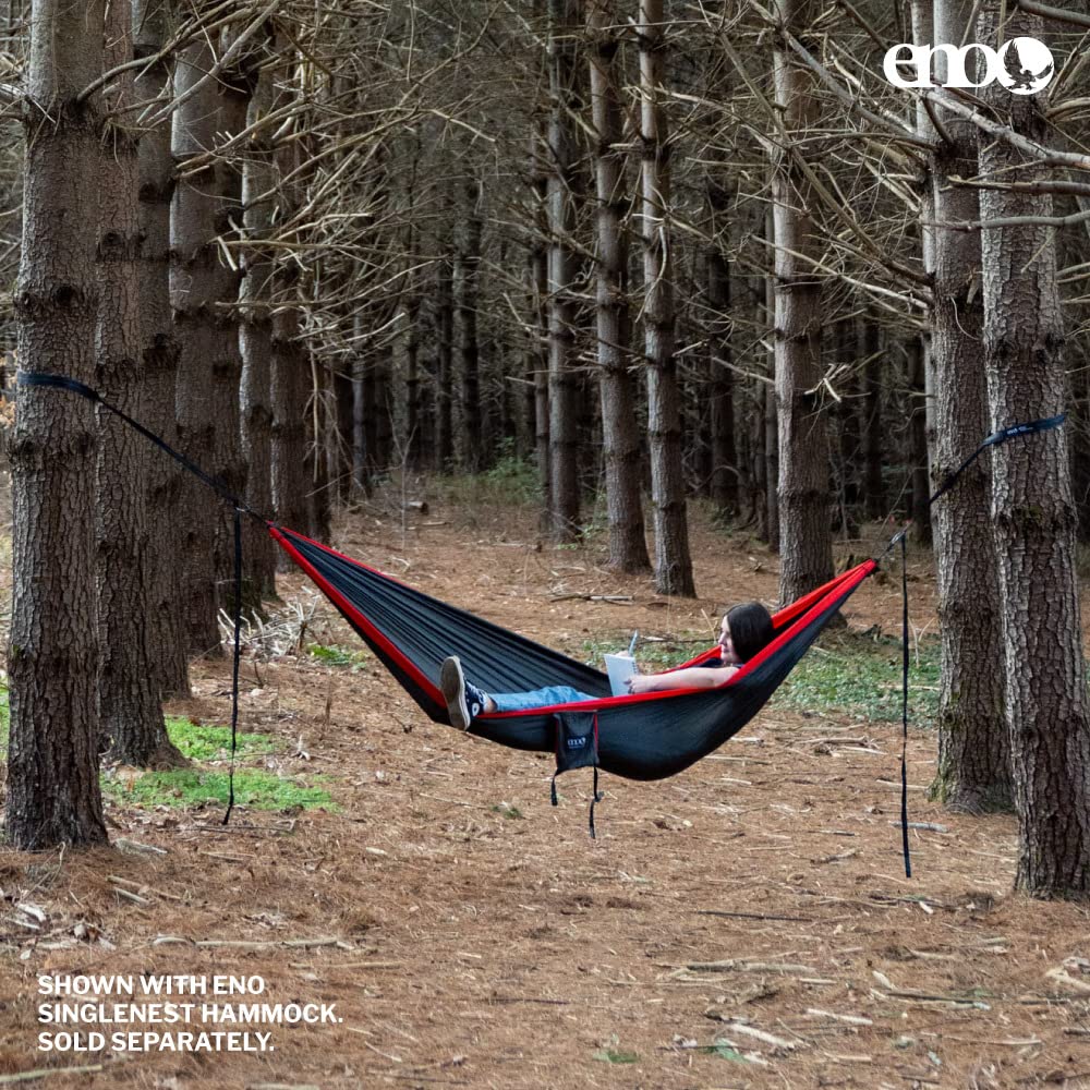 ENO Atlas Suspension System emphasizes tree-friendly materials and careful use.