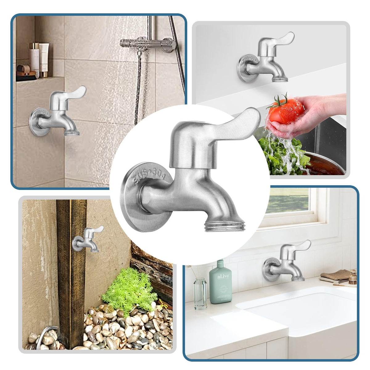 Enoch's Land 90-degree on/off feature for quick water control