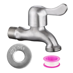 Enoch's Land stainless steel bibb body for durable garden connections