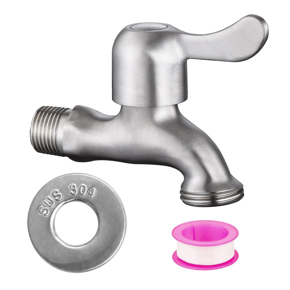Enoch's Land stainless steel bibb body for durable garden connections
