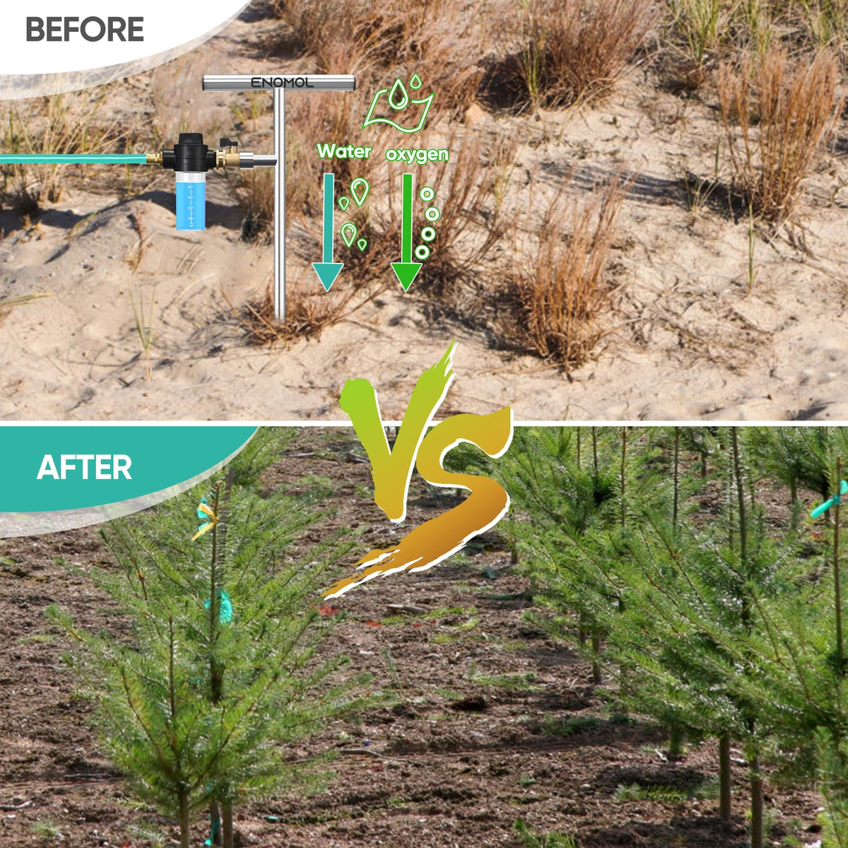 Enomol garden root waterer is lightweight yet robust for daily use