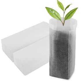 ENPOINT nursery bags compact stack for space-saving seedling setup on trays