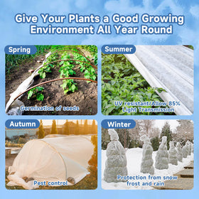 Enrichovo autumn pest barrier protects vegetables from insects while remaining breathable.