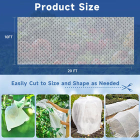 Enrichovo easy-setup drape over plants with simple anchoring for quick protection.