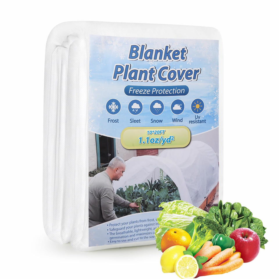 Enrichovo plant cover frost blanket over crops protects from frost and snow.