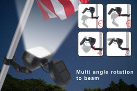 Enrybia IP65 waterproof flag light withstands weather conditions.