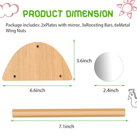 Ensayeer bamboo roosting bars offering secure perches for chicks