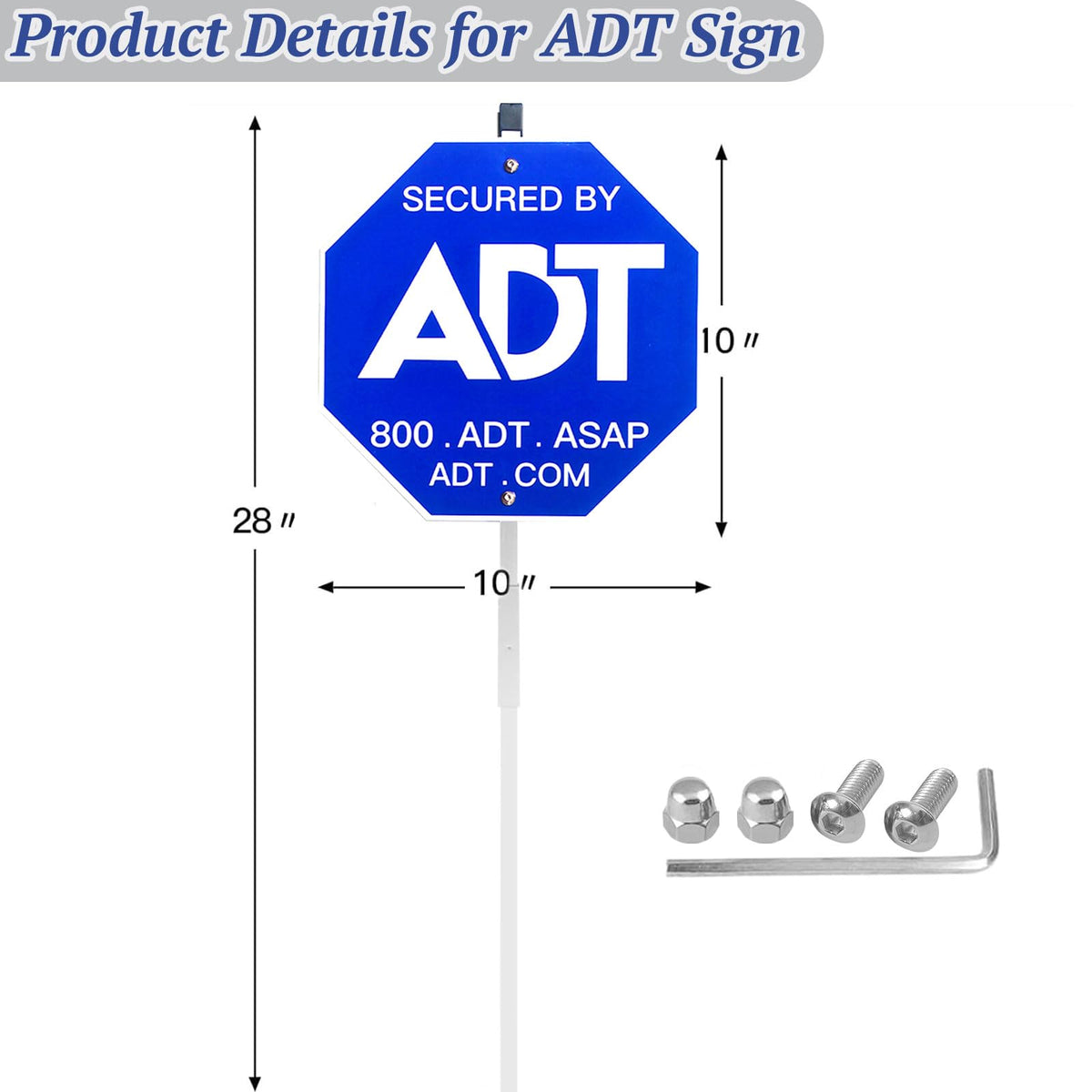ENTINALE ADT sign mounted in garden under sun and shade.