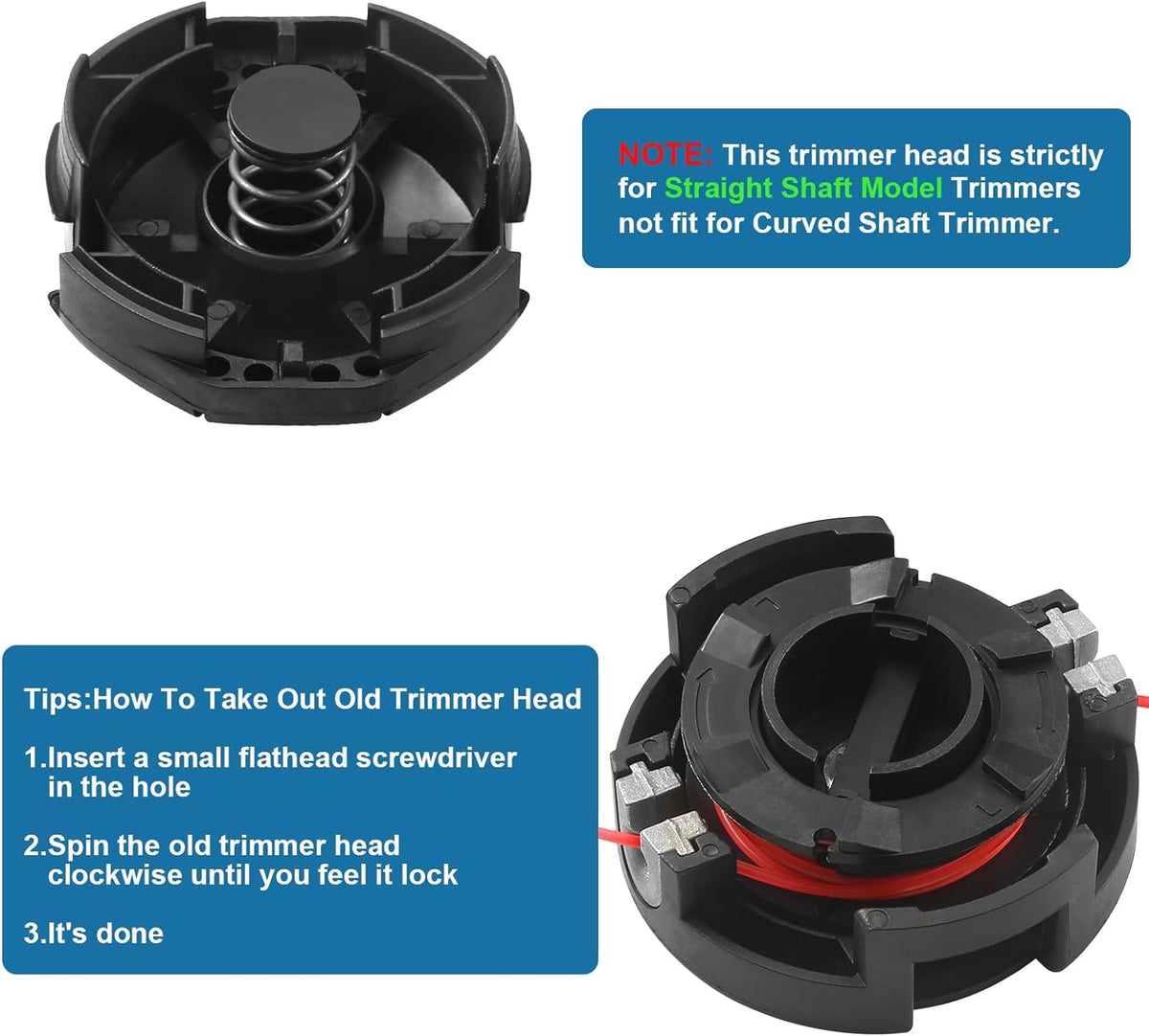 Box showing Envanptaz three-head packaging for replacement parts.