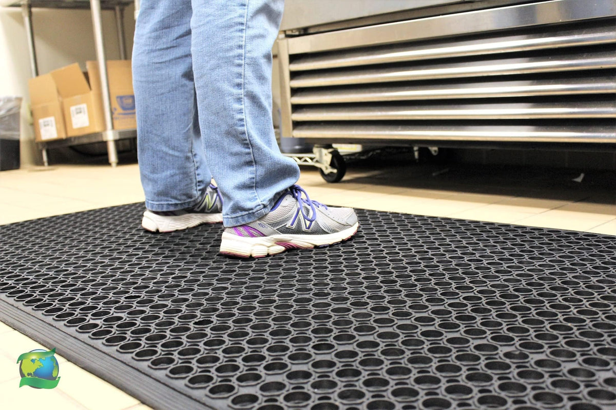 Envelor indoor-outdoor entry mat offers versatile use around doors.