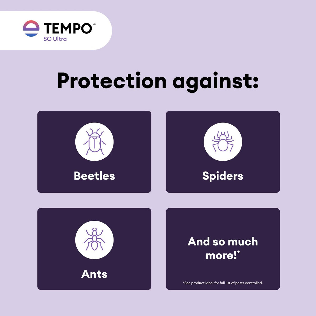 Indoor application with Tempo SC Ultra protecting entry points and perimeters