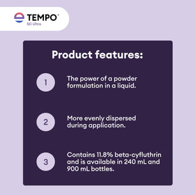 Outdoor perimeter treatment along foundations with Tempo SC Ultra