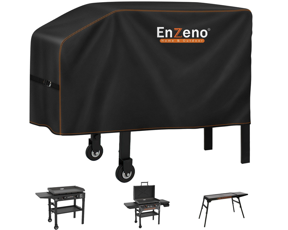 Enzeno grill cover on Blackstone 22-28 inch setup, snug, protective fit