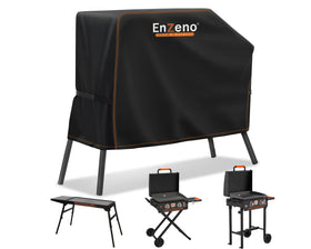 Enzeno grill cover for Blackstone 22-inch with hood protects your griddle from rain.