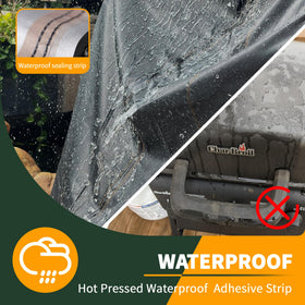 Double-stitched waterproof seams keep moisture out during storms.