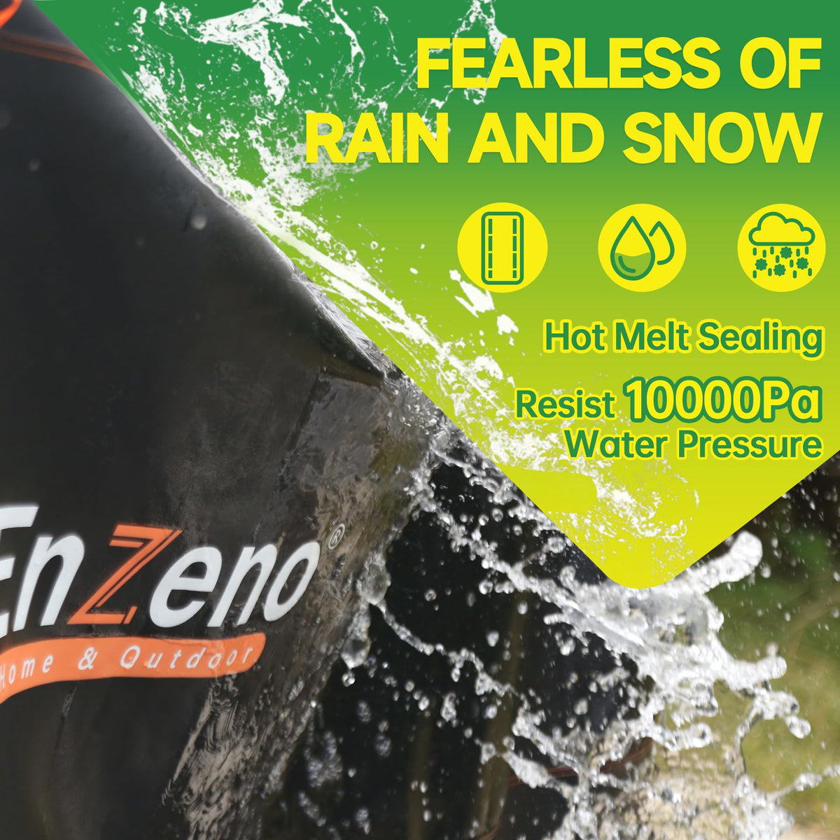 Enzeno outdoor sectional sofa cover keeps cushions dry with upgraded stereo vent design.