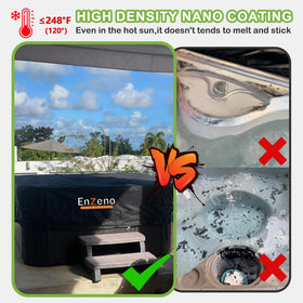 Enzeno 420D Oxford fabric with UV coating shields your tub from sun and debris.