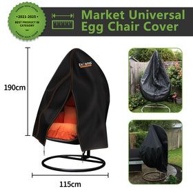 Enzeno cover with windproof zipper in action on a windy day.