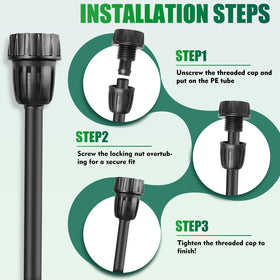 EoaMen multi-scenario irrigation for beds lawns pots and greenhouses