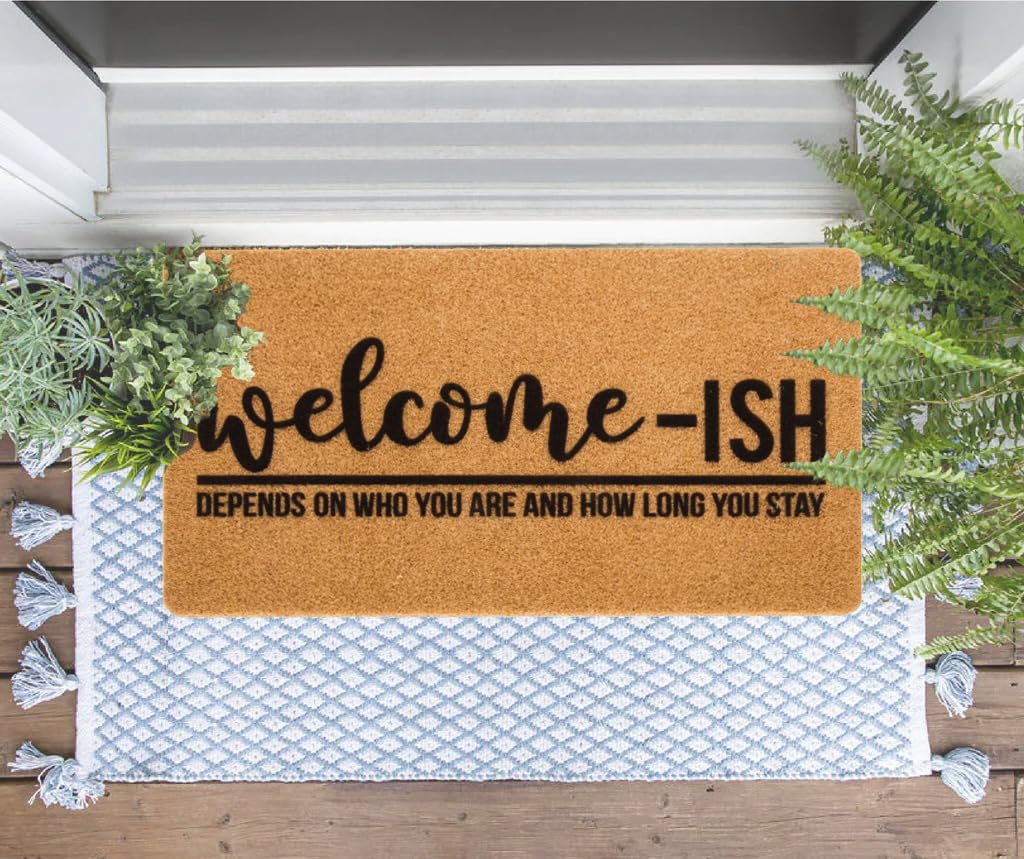 Eohak Welcome-Ish mat easy-clean surface for quick maintenance