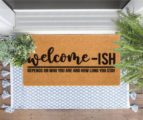 Eohak Welcome-Ish mat easy-clean surface for quick maintenance