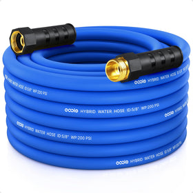 EOOIO heavy-duty garden hose 50ft designed for outdoor watering and durability.