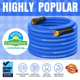 EOOIO non-expanding lightweight hose simplifies carrying and storage.