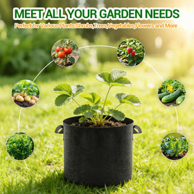 EOKOICA 5-pack set shown on patios and balconies for versatile gardening.
