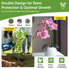 EOMEOH 4.5mm carbon steel stake resists rust and bending.