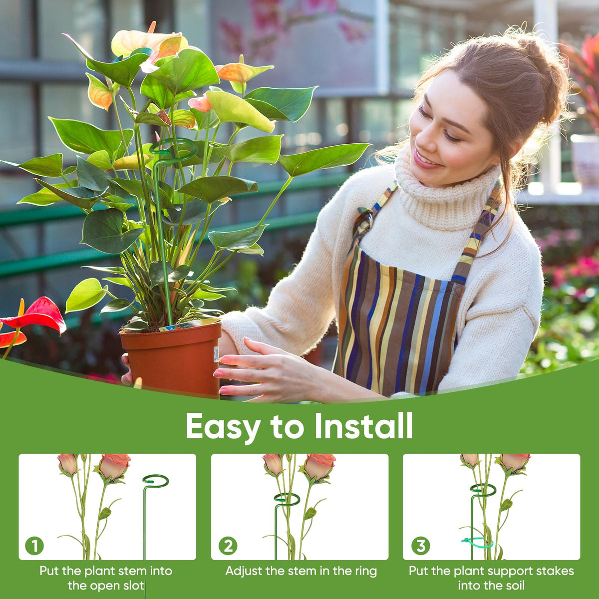 EOMEOH supports diverse plants like peonies, lilies, orchids.