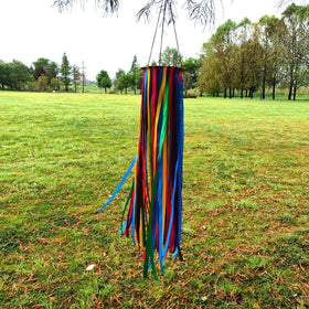 EONBES satin windsock full 49-inch height as outdoor focal point