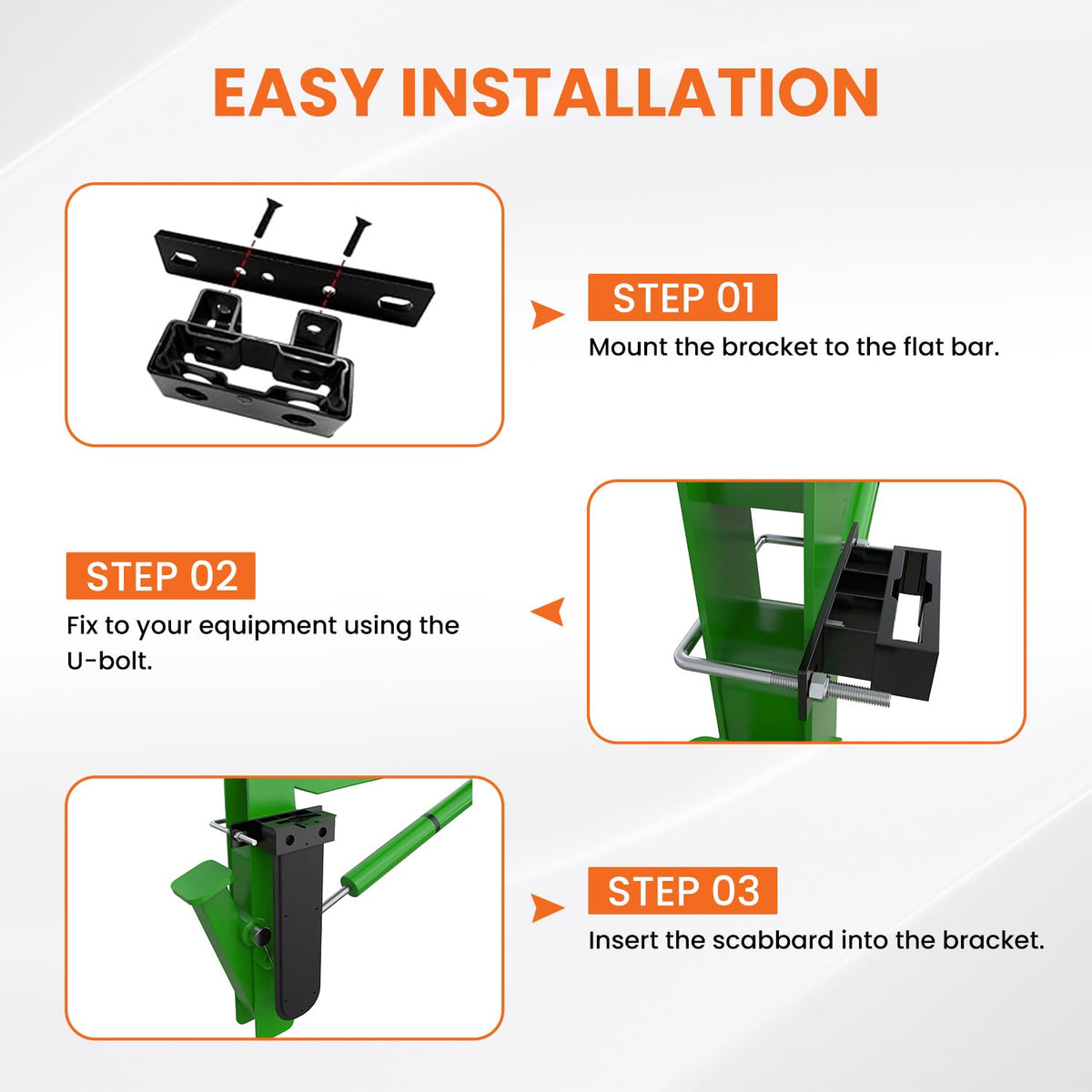 EONECROSS hanger rack and scabbard keep tools organized.