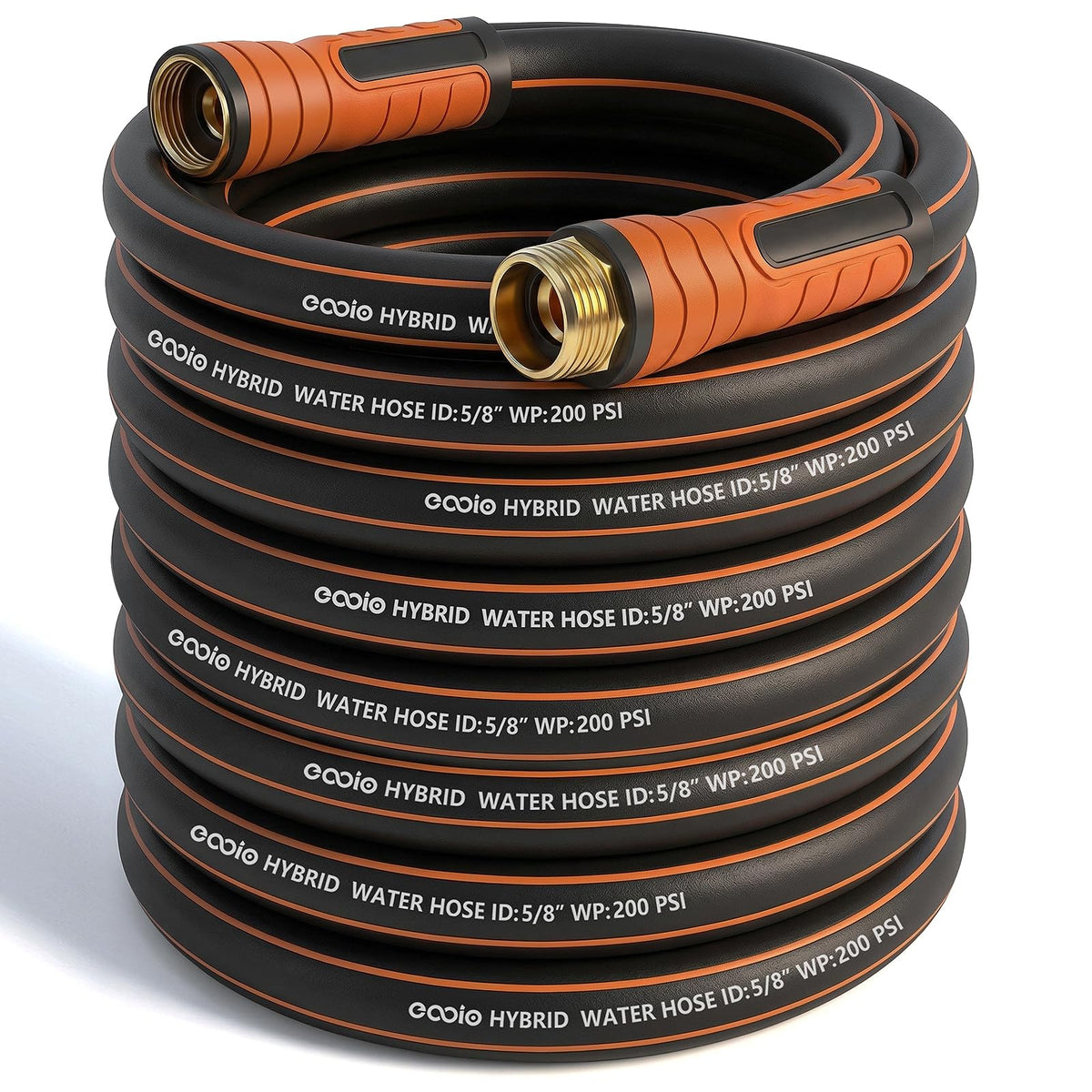 EOOIO garden hose 75 ft with no kink design for smooth watering.