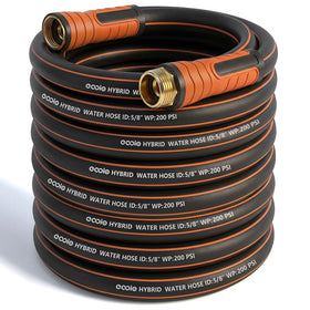 EOOIO garden hose 75 ft with no kink design for smooth watering.