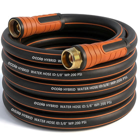 EOOIO garden hose with smooth swivel handle for easy watering